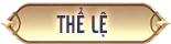 Thể Lệ