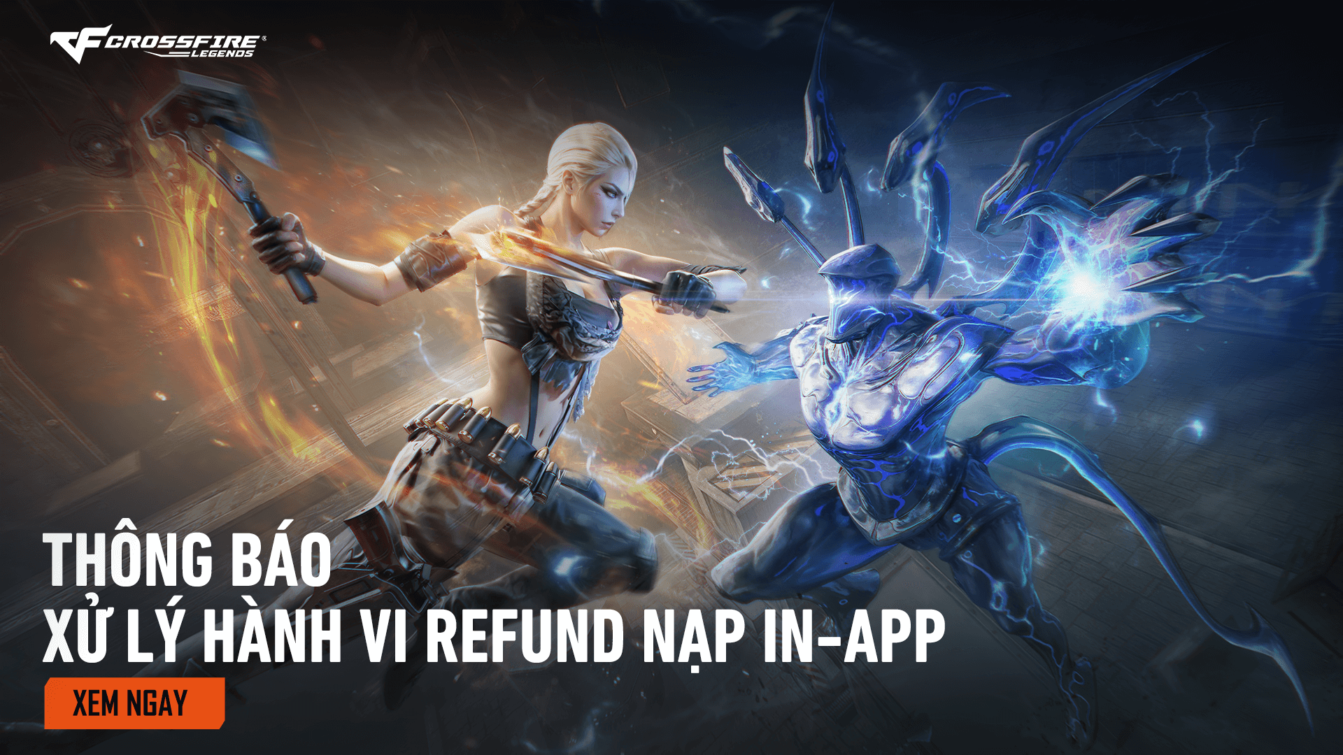 THÔNG BÁO XỬ LÝ HÀNH VI REFUND NẠP IN-APP