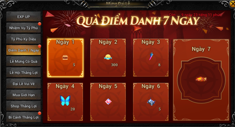 Điểm Danh 7 Ngày