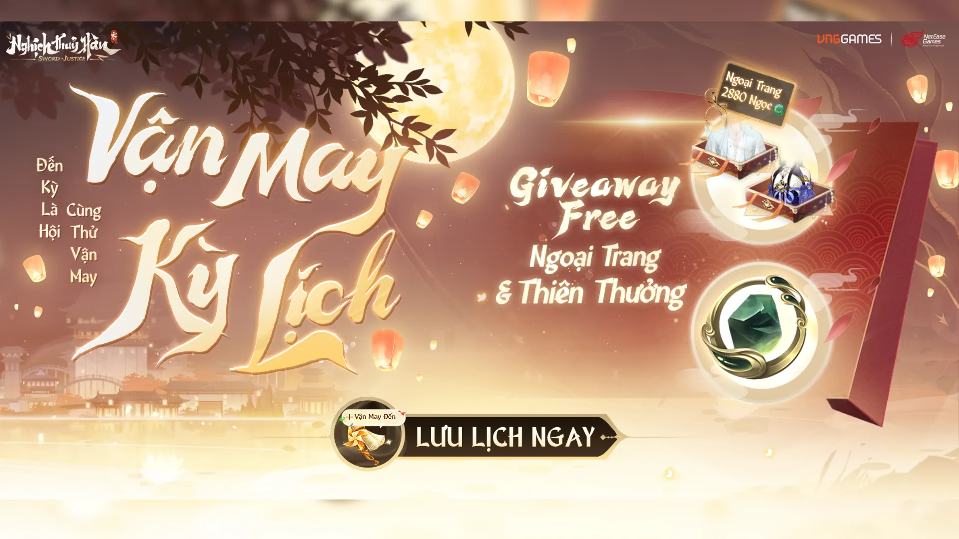 SỰ KIỆN “VẬN MAY KỲ LỊCH” - LỊCH GIVEAWAY FREE NGOẠI TRANG & THIÊN THƯỞNG TRÊN MỘNG HOA LỤC