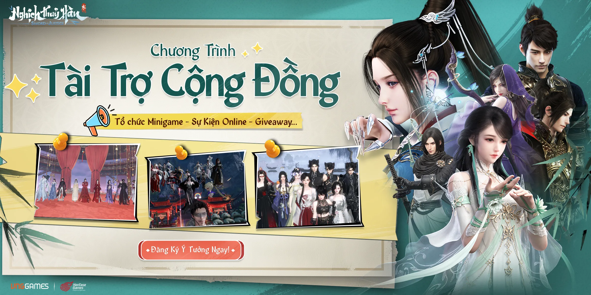 CHƯƠNG TRÌNH TÀI TRỢ EVENT/MINIGAME CỘNG ĐỒNG