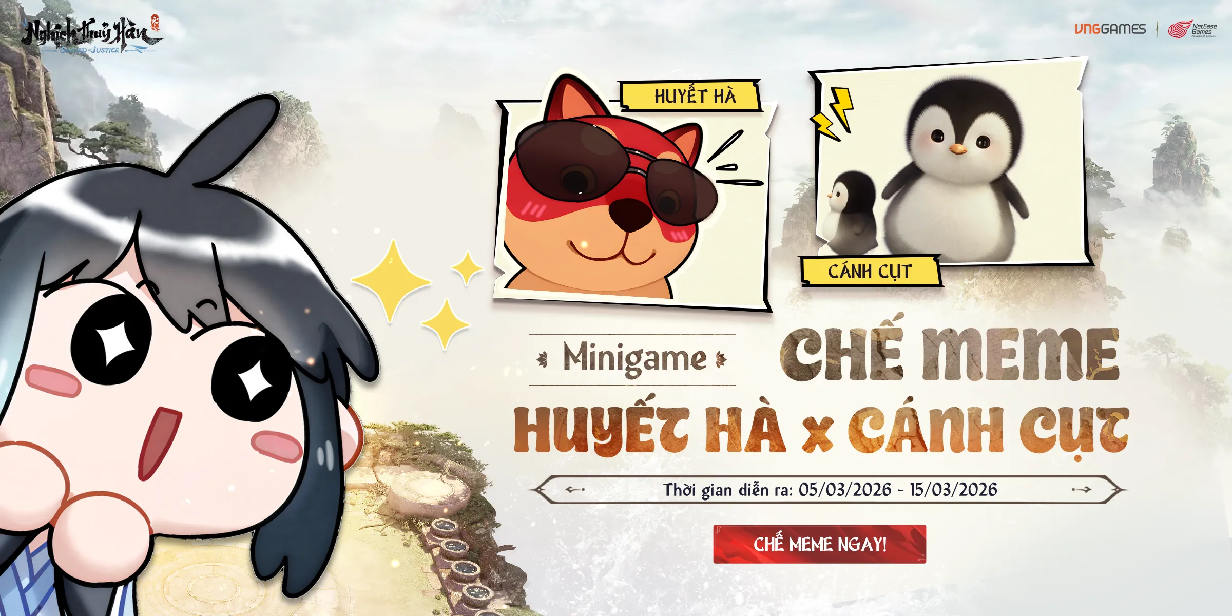 CÔNG BỐ KẾT QUẢ SỰ KIỆN CHẾ MEME CÚN HUYẾT HÀ X CÁNH CỤT Ú NỤ