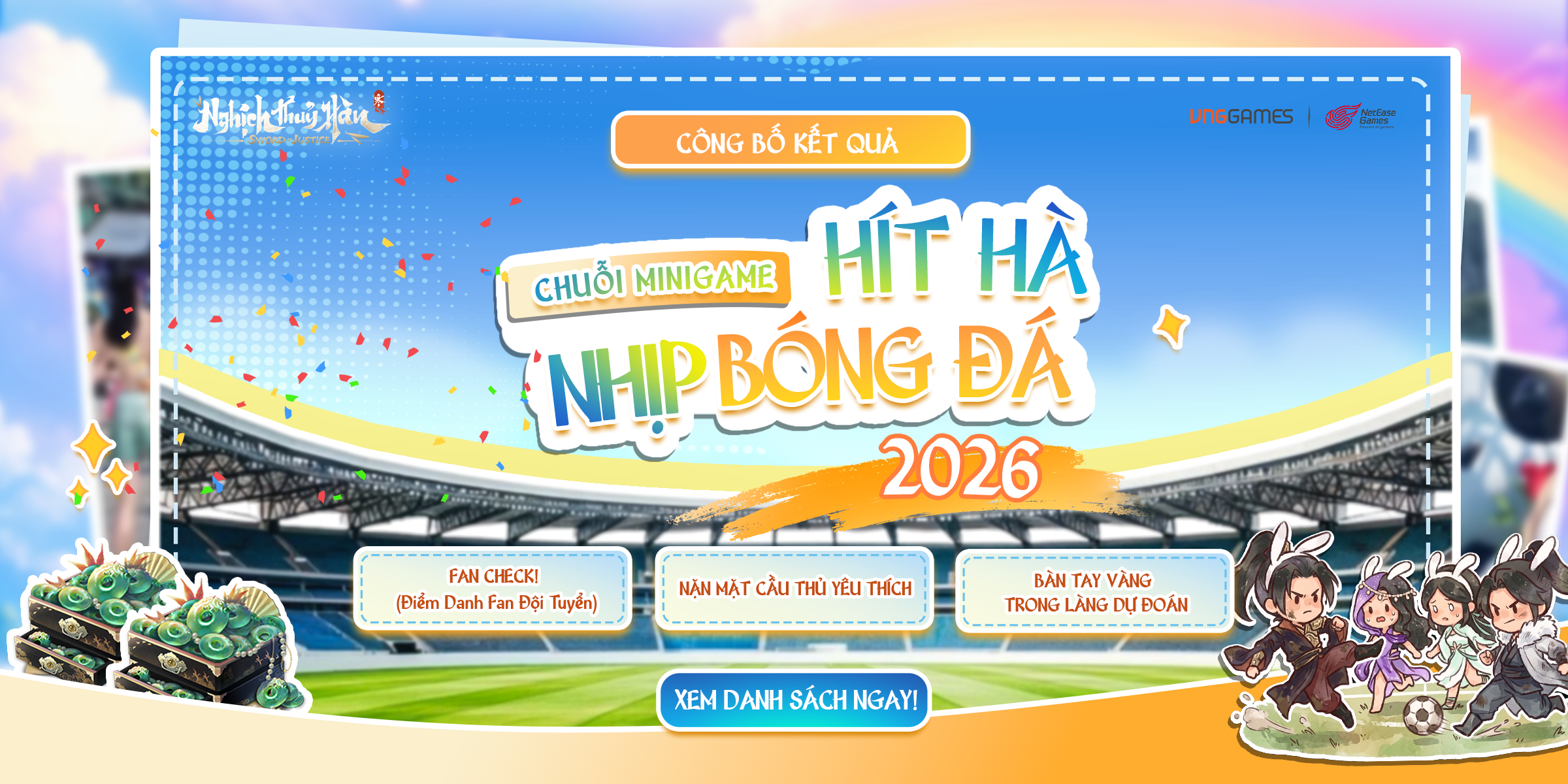 CÔNG BỐ KẾT QUẢ CHUỖI MINIGAME HÍT HÀ NHỊP MÙA BÓNG ĐÁ 2026