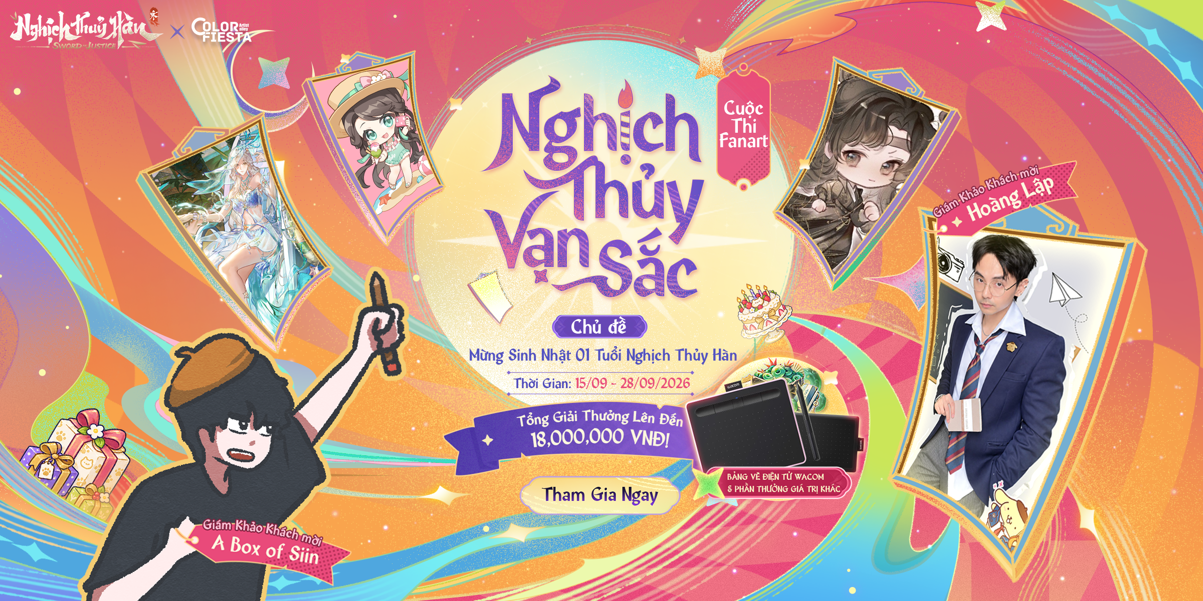  NGHỊCH THỦY VẠN SẮC - CUỘC THI VẼ FANART CHỦ ĐỀ MỪNG SINH NHẬT 1 TUỔI NGHỊCH THỦY HÀN
