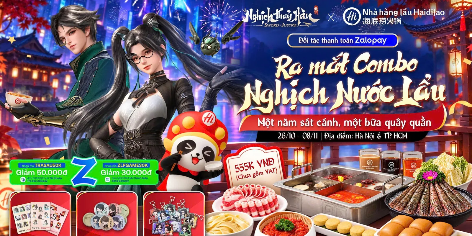 PHONG VỊ TRÙNG PHÙNG - MỪNG SINH NHẬT 1 TUỔI - NGHỊCH THỦY HÀN X HAIDILAO X ZALOPAY
