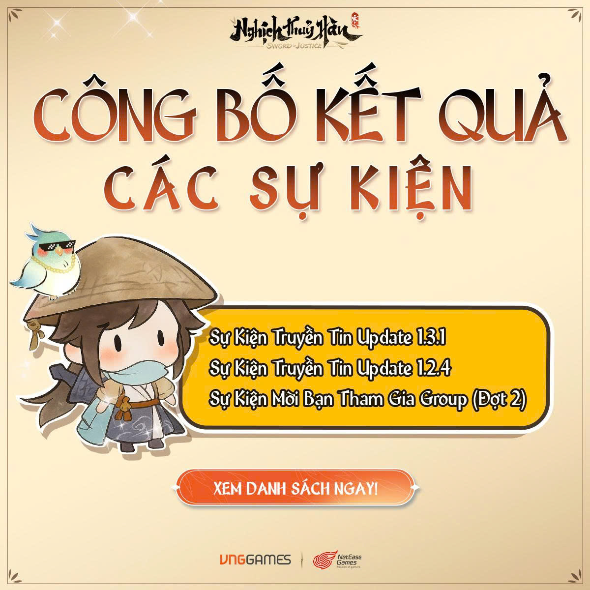 CÔNG BỐ KẾT QUẢ SỰ KIỆN: TRUYỀN TIN BẢN CẬP NHẬT 1.2.4 & 1.3.1 & MỜI BẠN THAM GIA GROUP (ĐỢT 2)