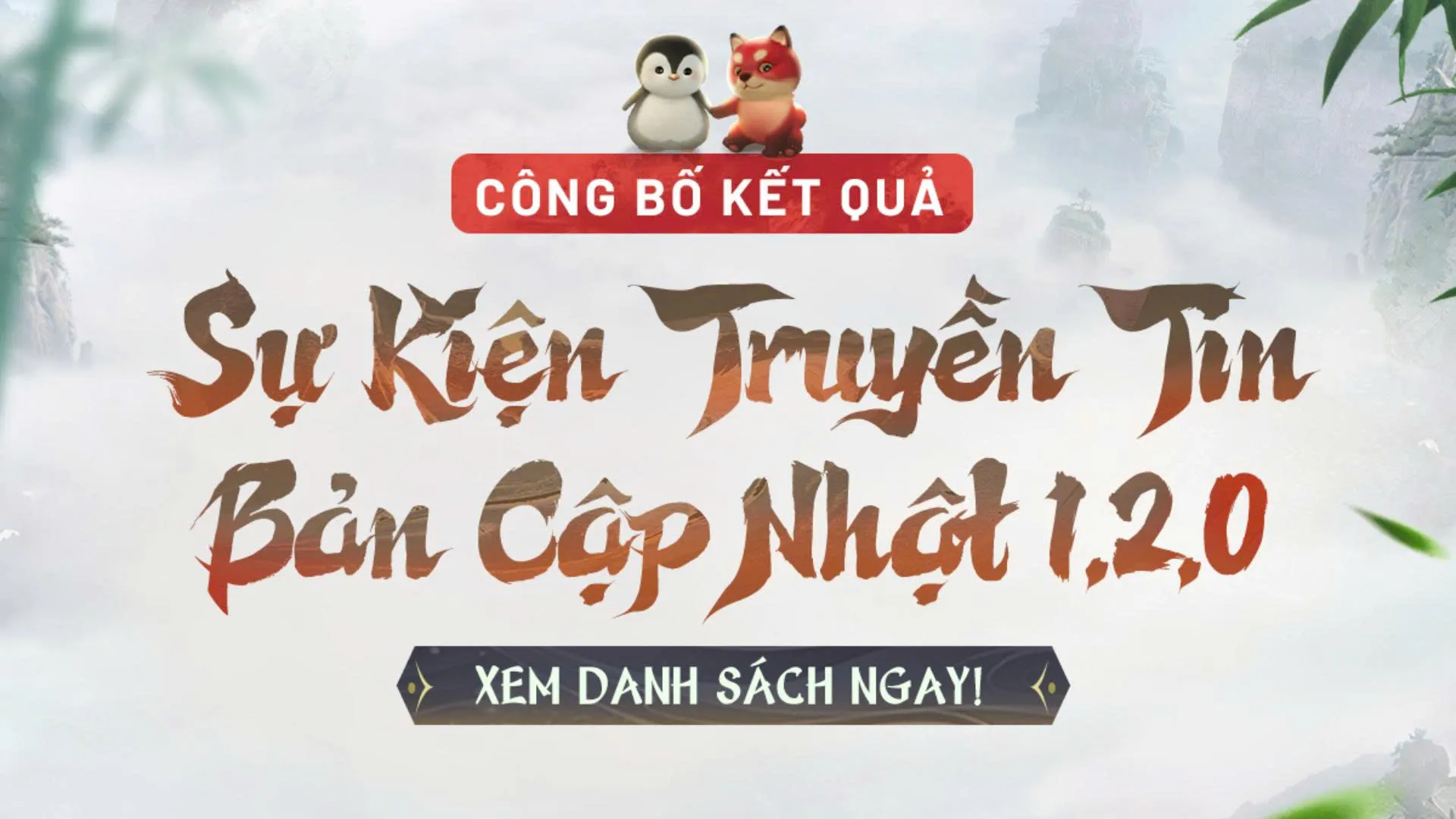 DANH SÁCH TRÚNG THƯỞNG KHI THAM GIA SỰ KIỆN TRUYỀN TIN BẢN CẬP NHẬT 1.2.0 CỦA NGHỊCH THỦY HÀN