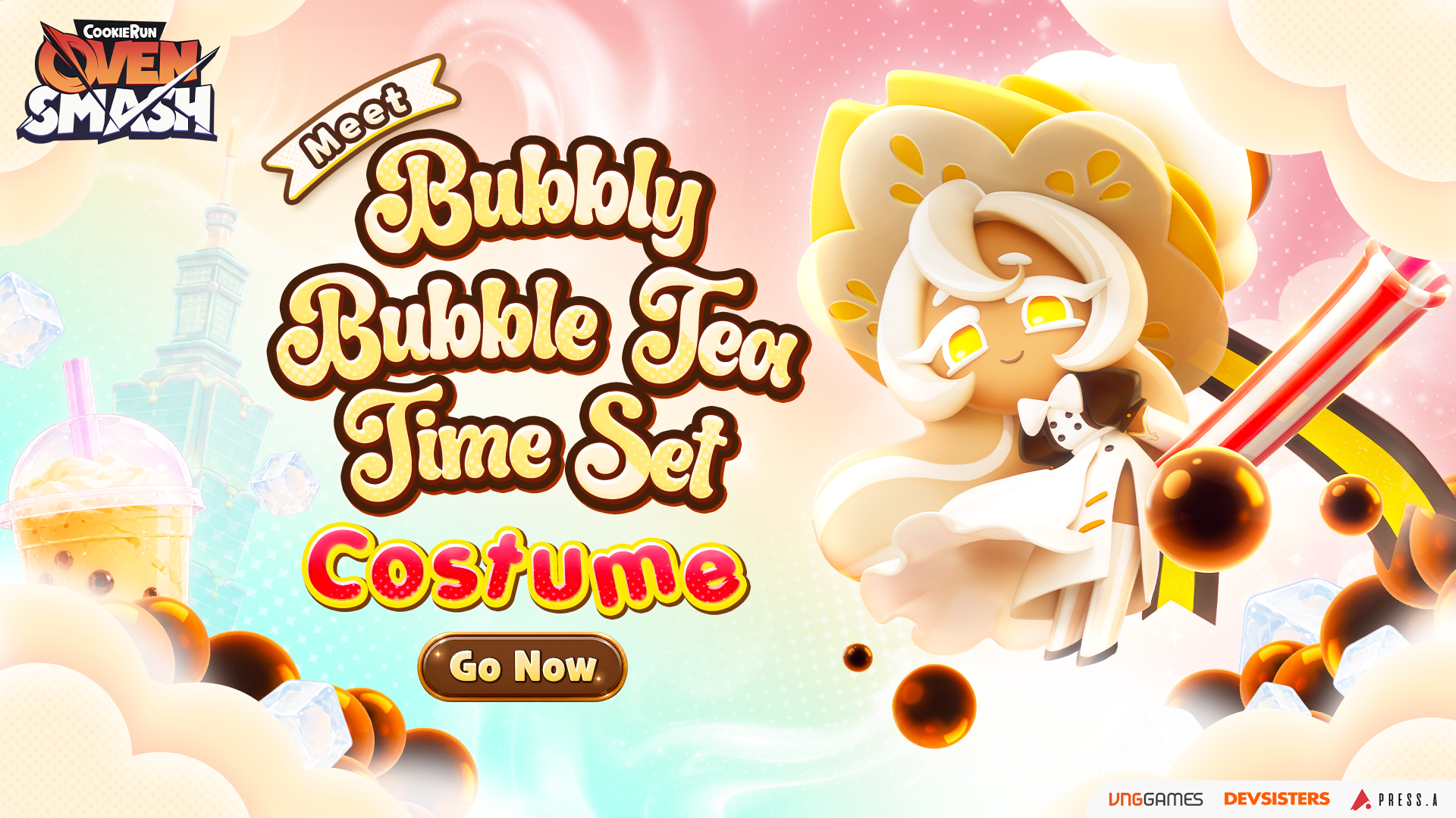 BUBBLY BUBBLE TEA TIME COSTUME — Sip, Smile, and Smash! 