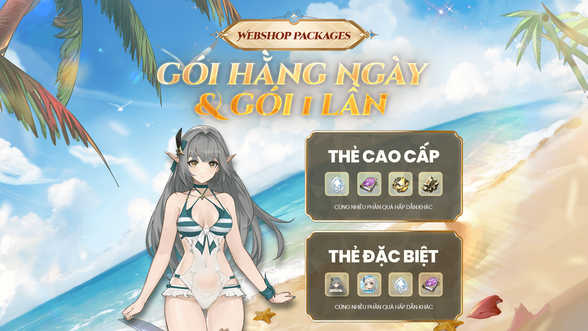 Webshop Packages: Gói Hằng Ngày & Gói 1 Lần